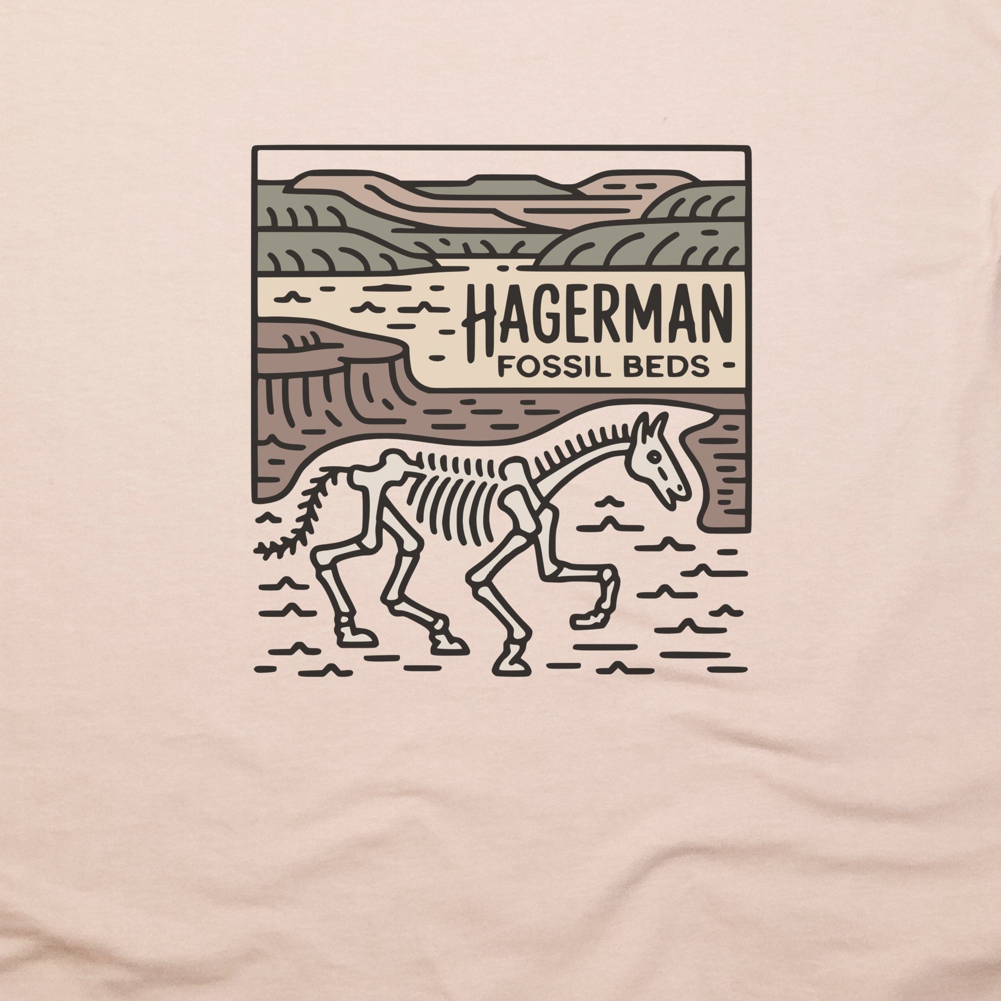 Hagerman Fossil Beds National Monument T-Shirt Adventure and Outdoors Themed T-Shirt