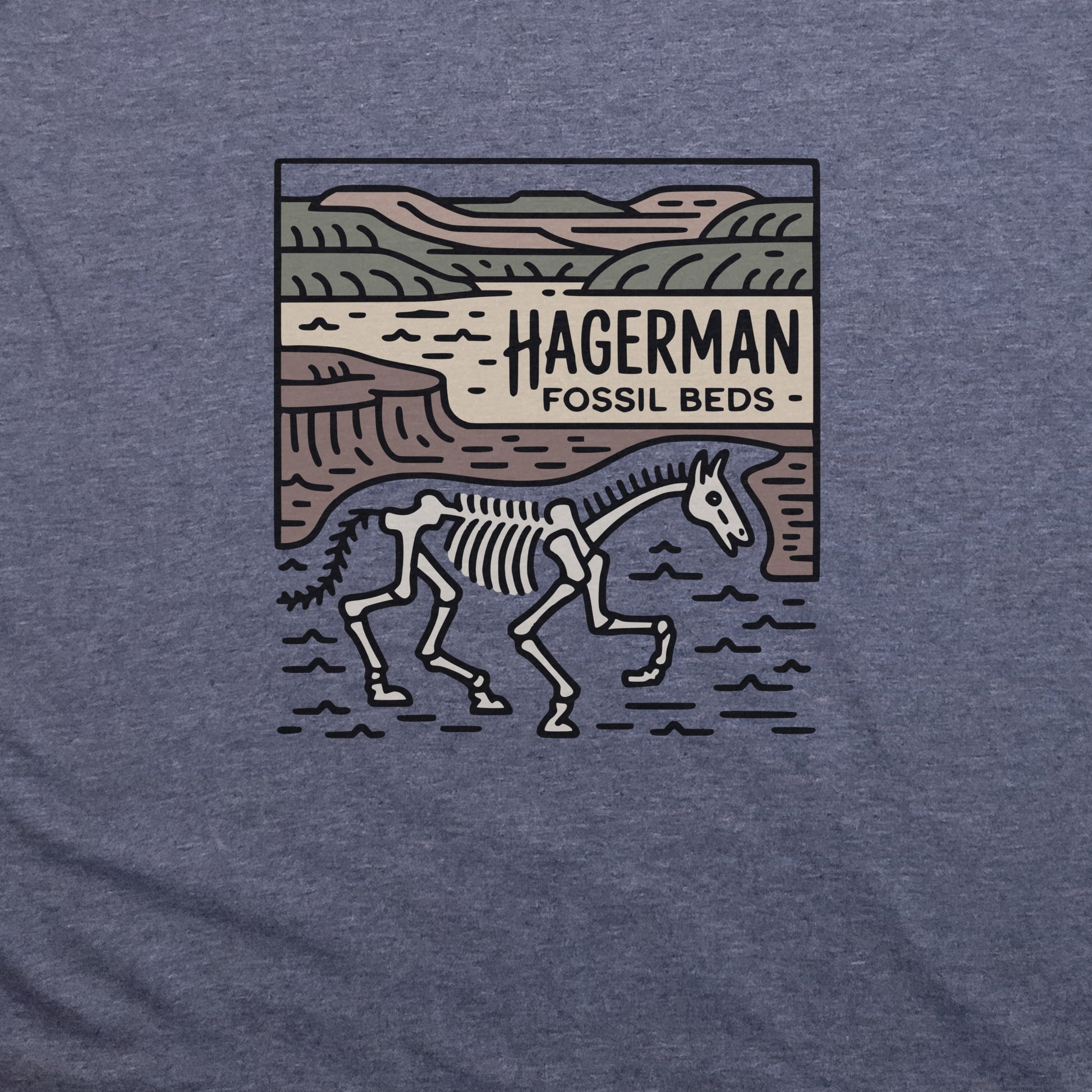 Hagerman Fossil Beds National Monument T-Shirt Adventure and Outdoors Themed T-Shirt