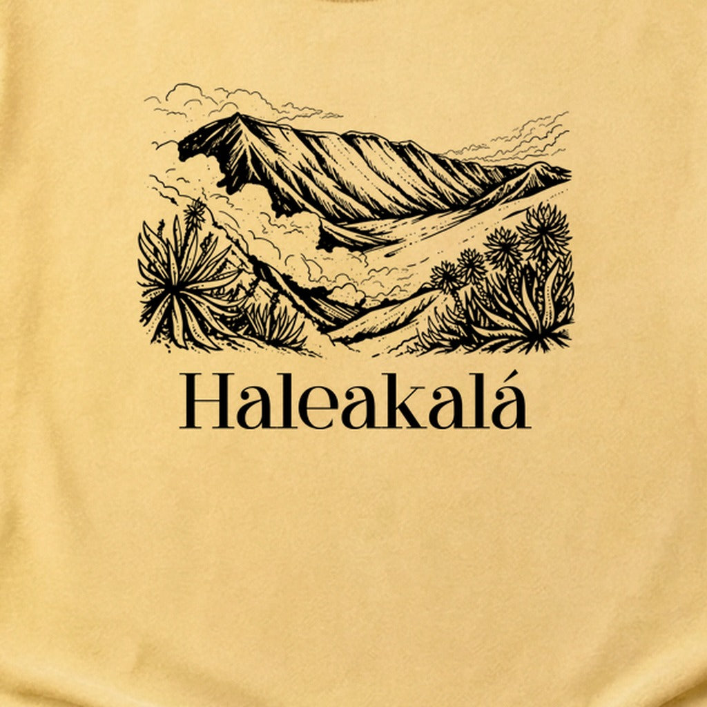 Haleakalā National Park Line Drawing Cotton T-Shirt