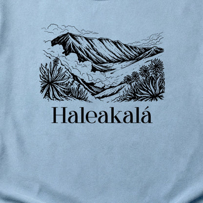 Haleakalā National Park Line Drawing Cotton T-Shirt