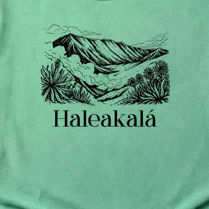 Haleakalā National Park Line Drawing Cotton T-Shirt
