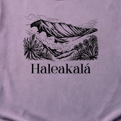 Haleakalā National Park Line Drawing Cotton T-Shirt