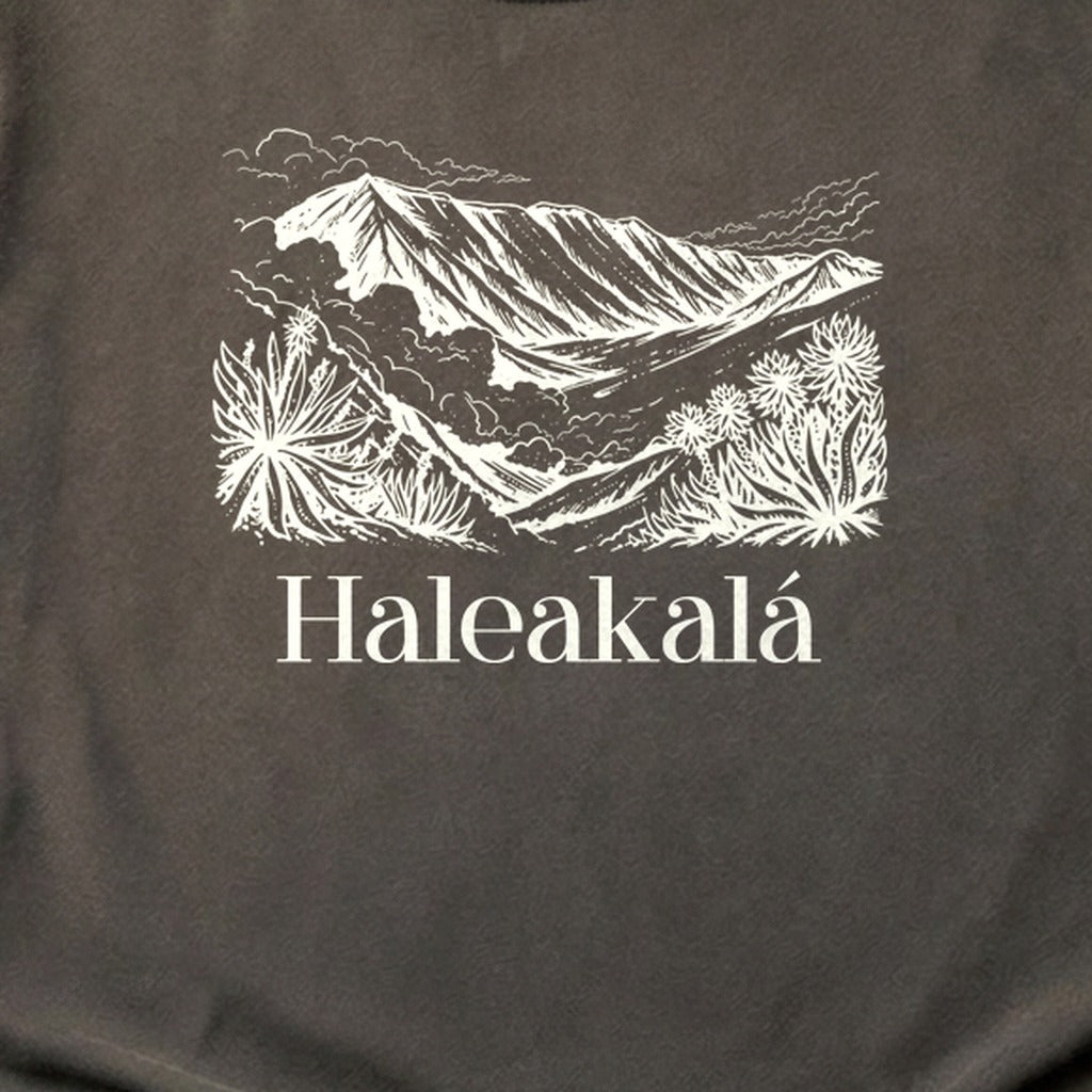 Haleakalā National Park Line Drawing Cotton T-Shirt