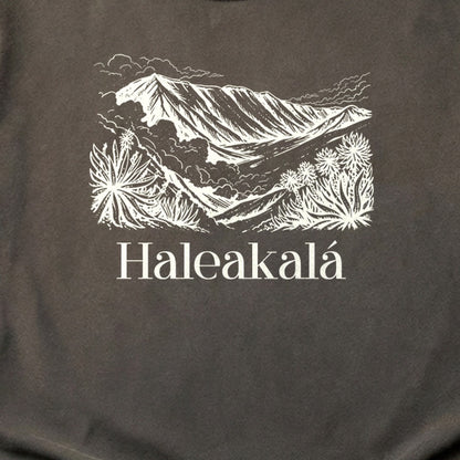 Haleakalā National Park Line Drawing Cotton T-Shirt