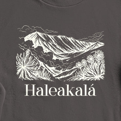 Haleakalā National Park Line Drawing Crewneck Sweatshirt