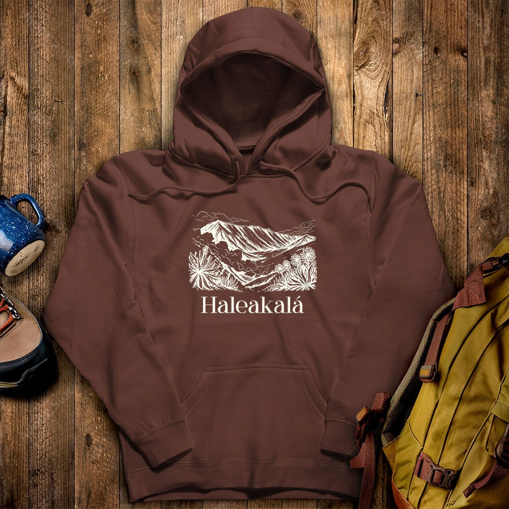 Haleakalā National Park Line Drawing Hoodie
