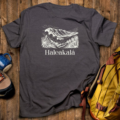 Haleakalā National Park Line Drawing T-Shirt