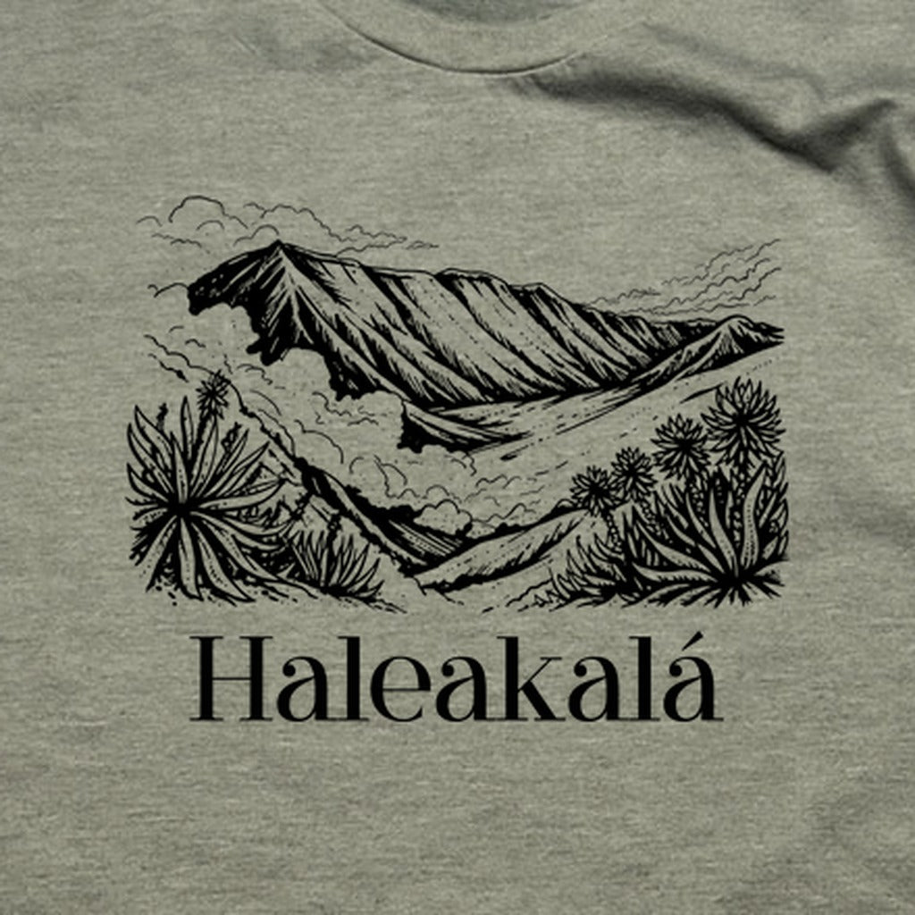 Haleakalā National Park Line Drawing T-Shirt