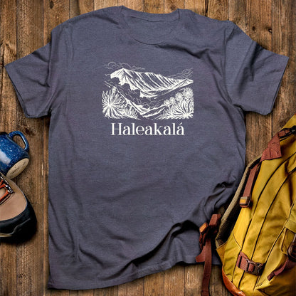 Haleakalā National Park Line Drawing T-Shirt