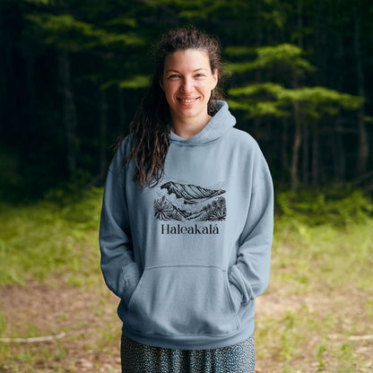 Haleakalā National Park Line Drawing Hoodie