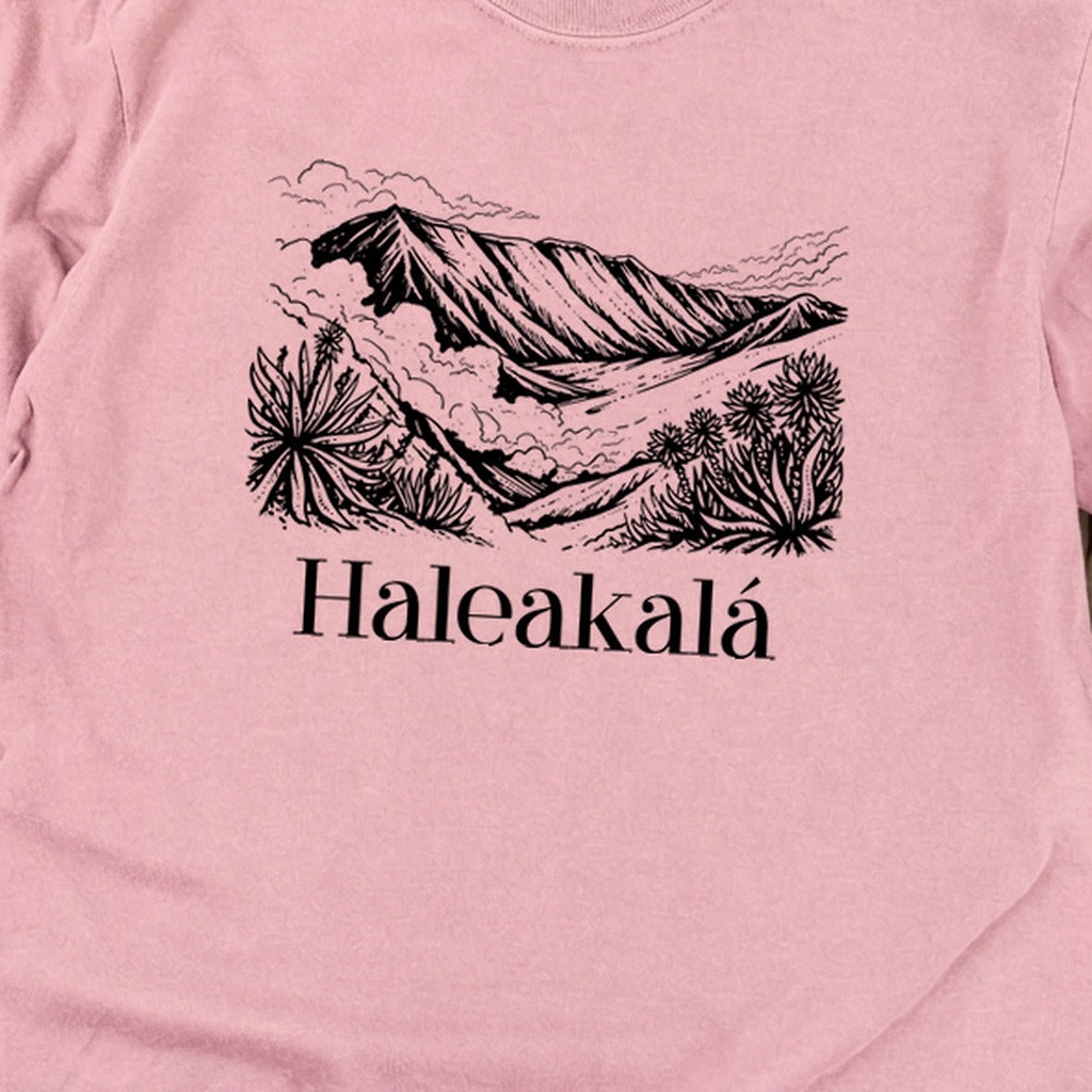 Haleakalā National Park Line Drawing Premium Long Sleeve