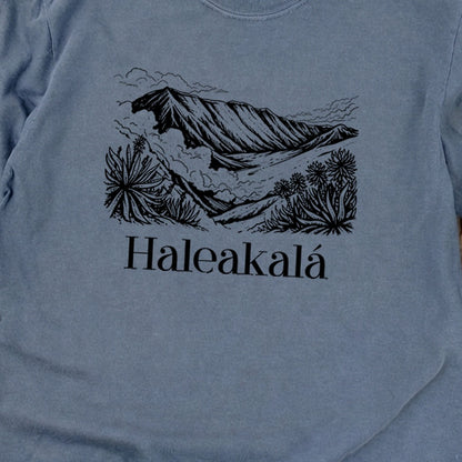 Haleakalā National Park Line Drawing Premium Long Sleeve