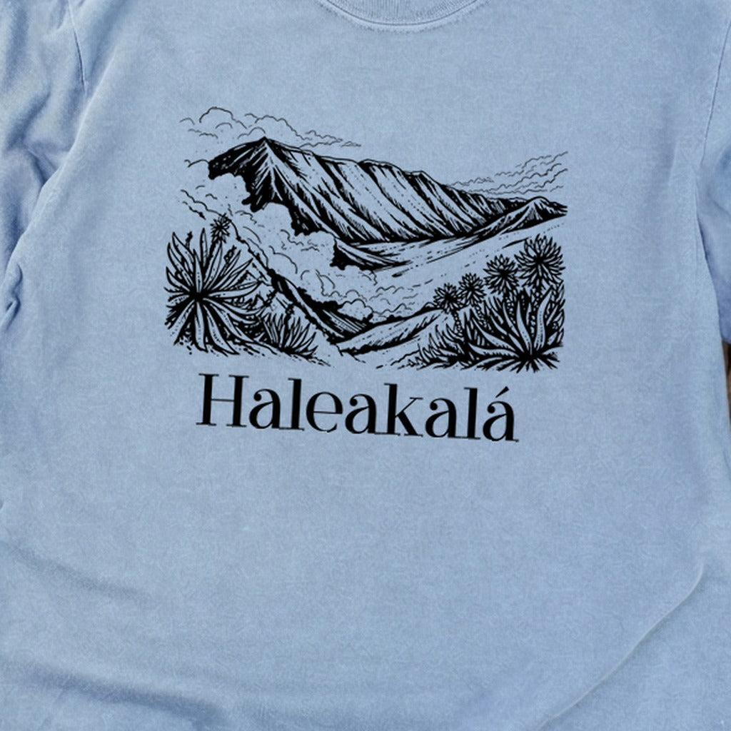 Haleakalā National Park Line Drawing Premium Long Sleeve