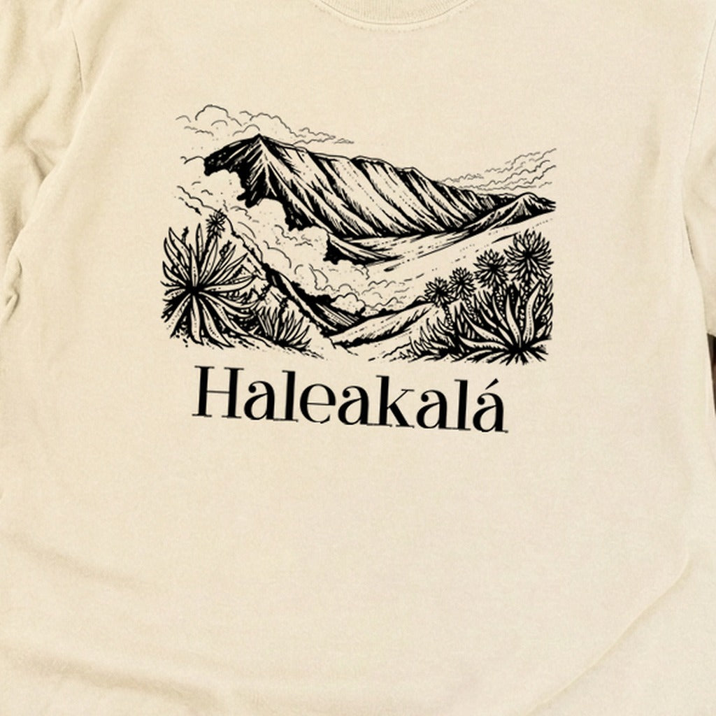 Haleakalā National Park Line Drawing Premium Long Sleeve