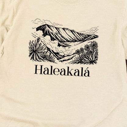 Haleakalā National Park Line Drawing Premium Long Sleeve