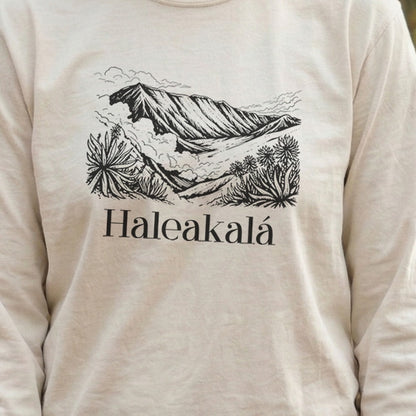 Haleakalā National Park Line Drawing Premium Long Sleeve