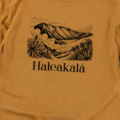Haleakalā National Park Line Drawing Premium Long Sleeve