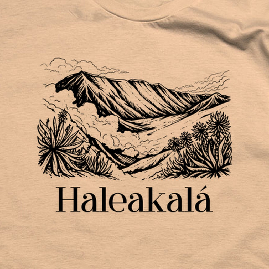 Haleakalā National Park Line Drawing T-Shirt