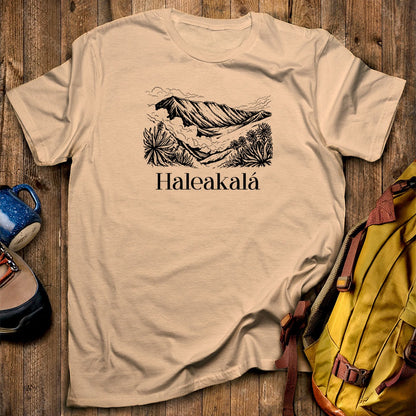 Haleakalā National Park Line Drawing T-Shirt