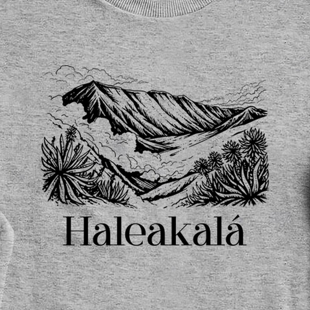 Haleakalā National Park Line Drawing Crewneck Sweatshirt