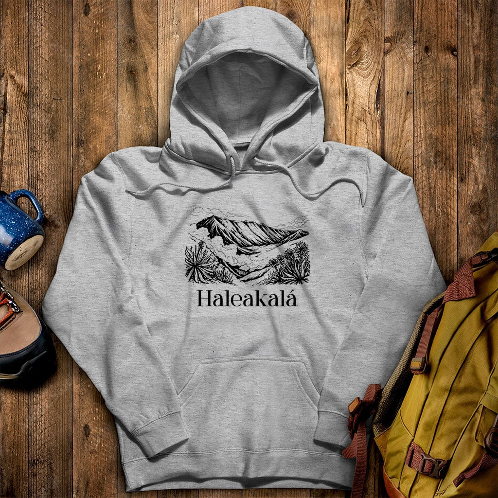 Haleakalā National Park Line Drawing Hoodie