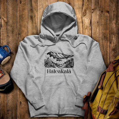 Haleakalā National Park Line Drawing Hoodie