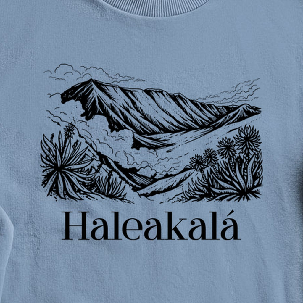 Haleakalā National Park Line Drawing Crewneck Sweatshirt
