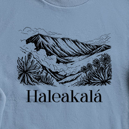 Haleakalā National Park Line Drawing Crewneck Sweatshirt