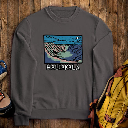 Haleakala at Night Crewneck Sweatshirt