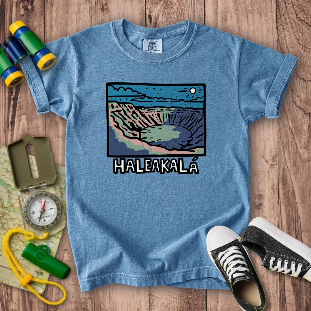 Haleakala at Night Kids Cotton T-Shirt