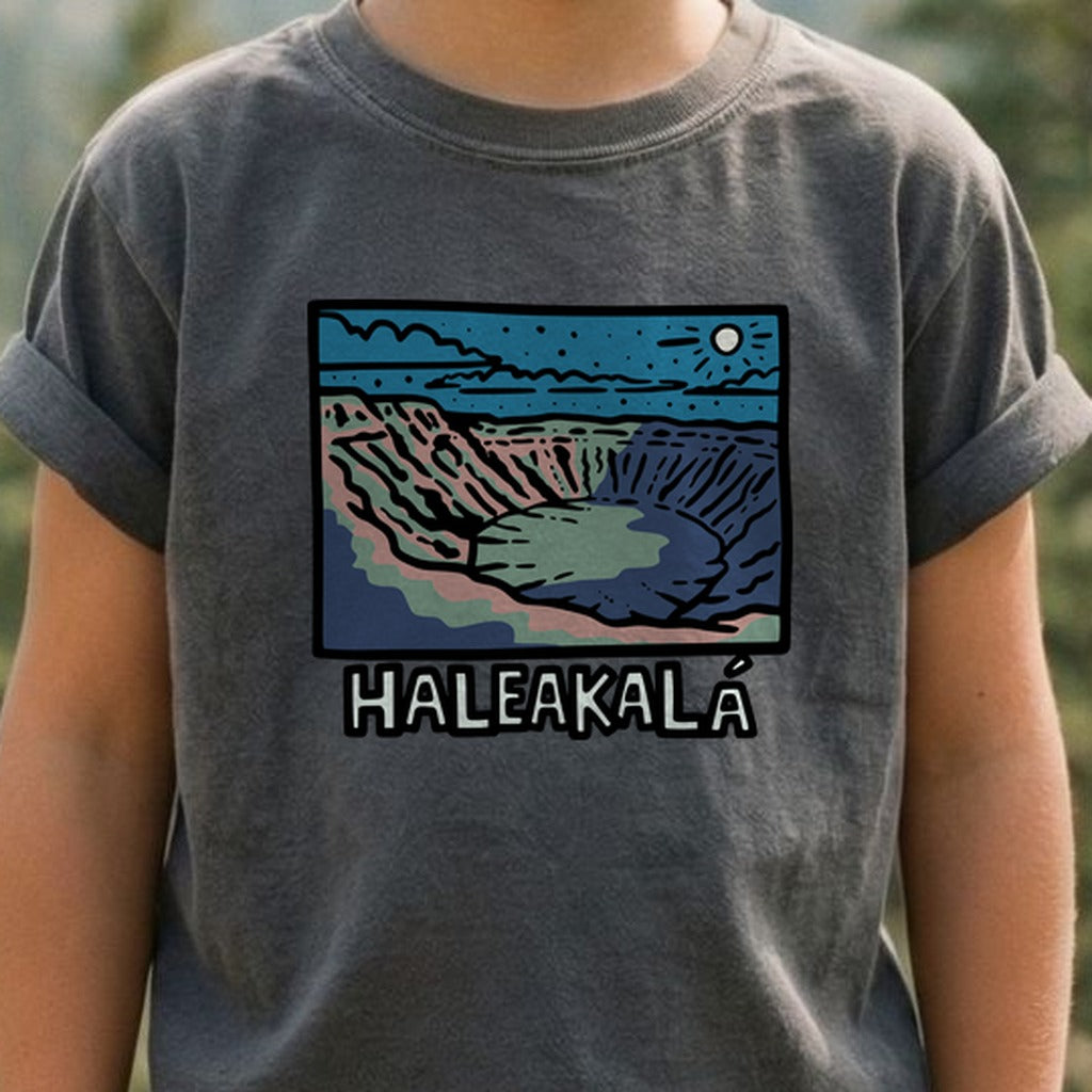 Haleakala at Night Kids Cotton T-Shirt