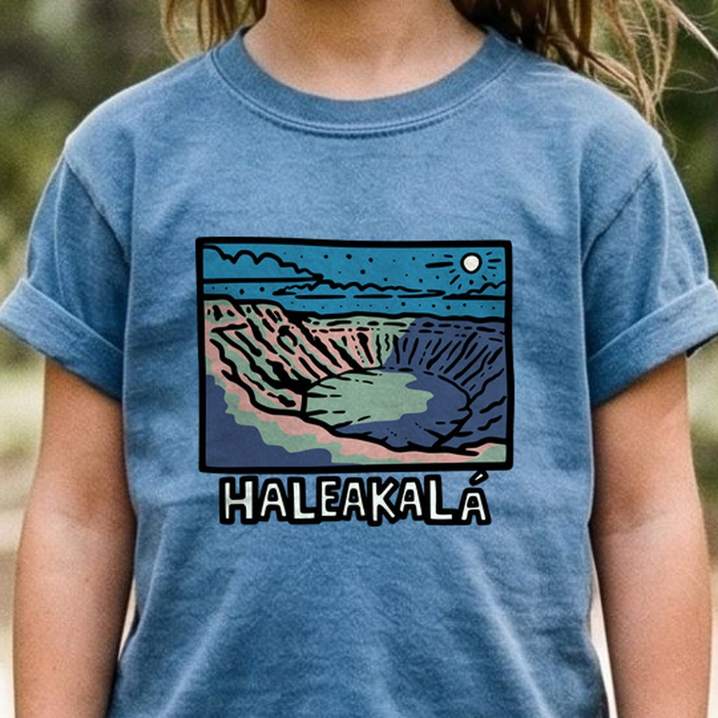Haleakala at Night Kids Cotton T-Shirt