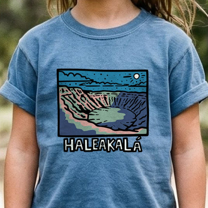 Haleakala at Night Kids Cotton T-Shirt