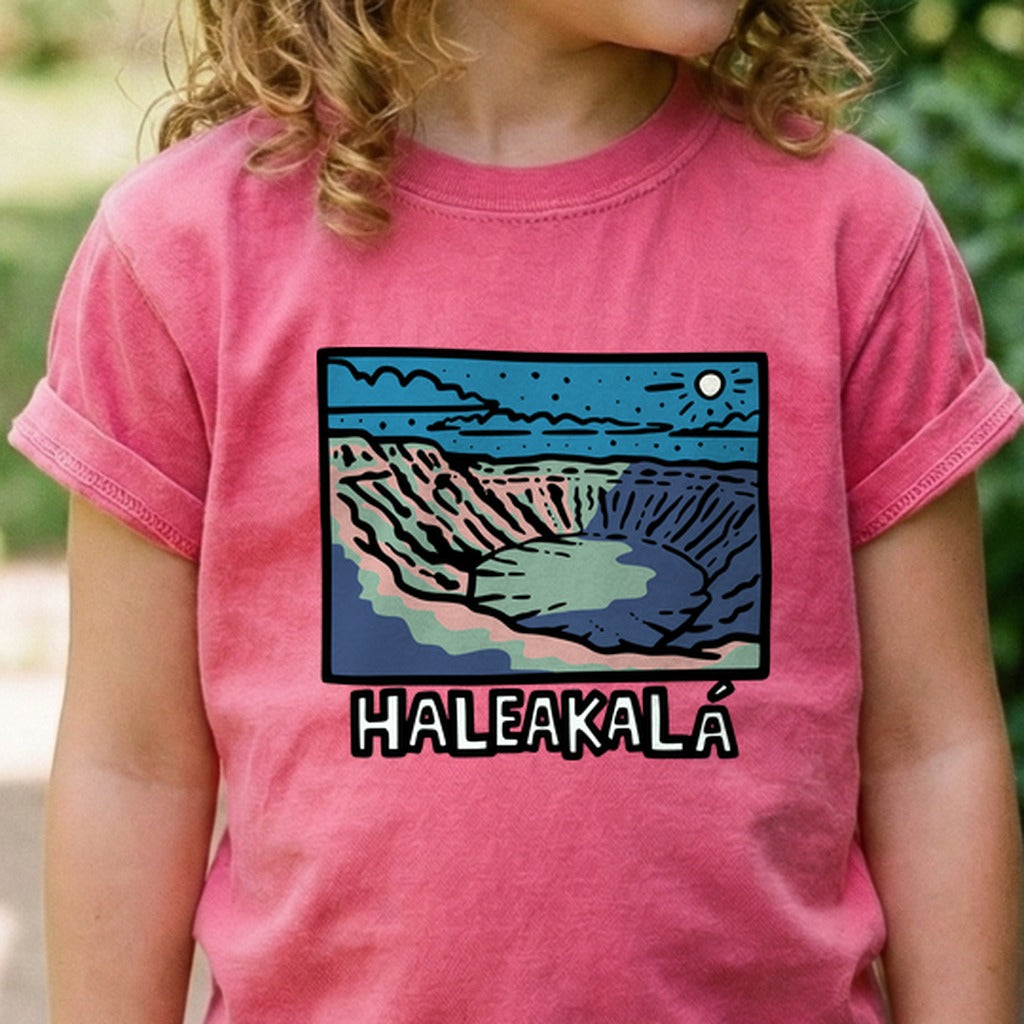 Haleakala at Night Kids Cotton T-Shirt