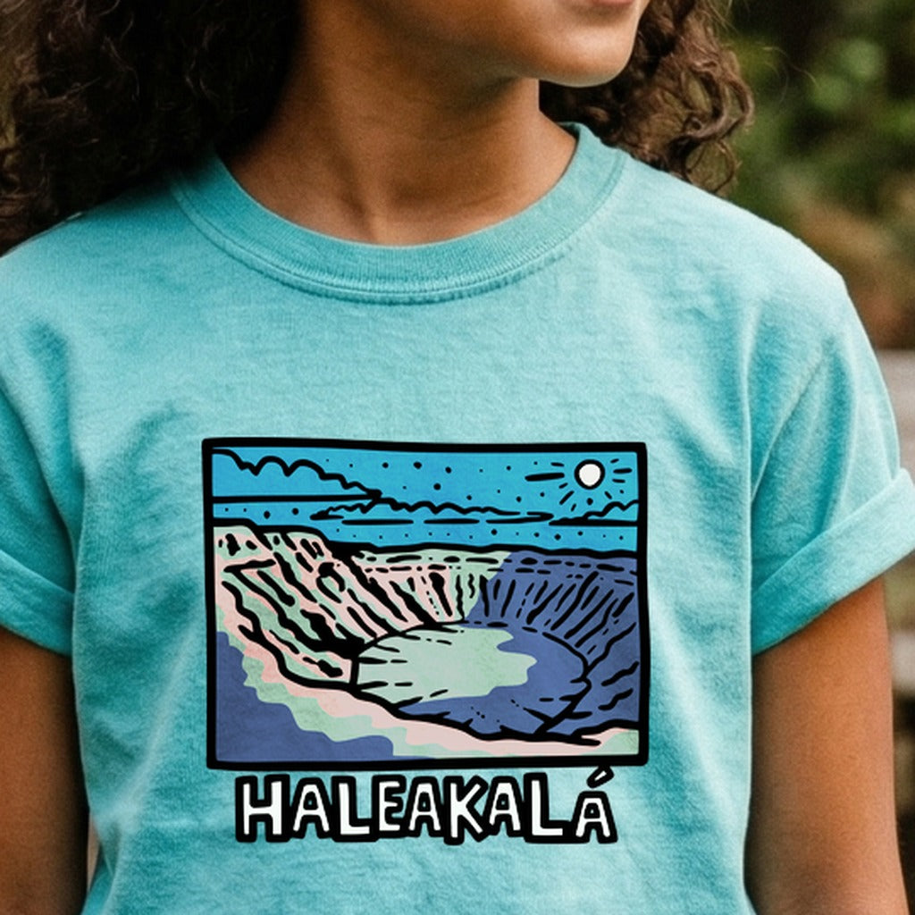 Haleakala at Night Kids Cotton T-Shirt