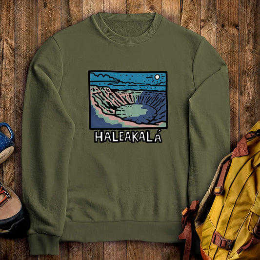 Haleakala at Night Crewneck Sweatshirt