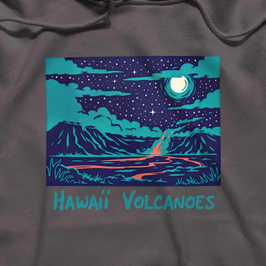 Hawaii Volcanoes at Night Hoodie