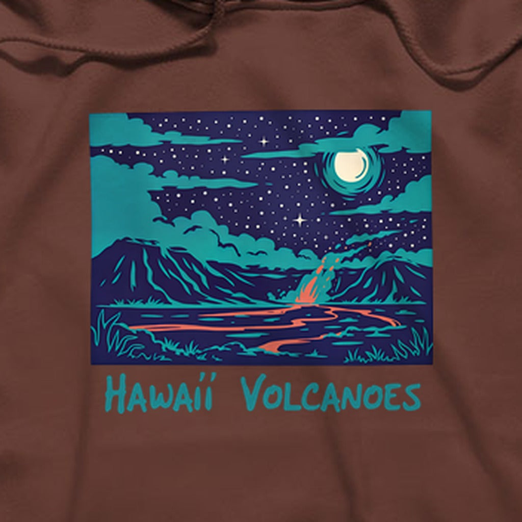 Hawaii Volcanoes at Night Hoodie