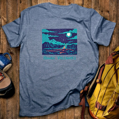 Hawaii Volcanoes at Night T-Shirt