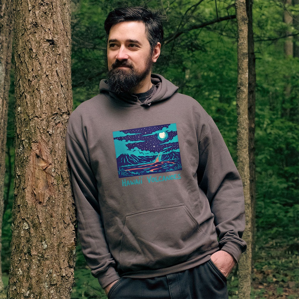 Hawaii Volcanoes at Night Hoodie