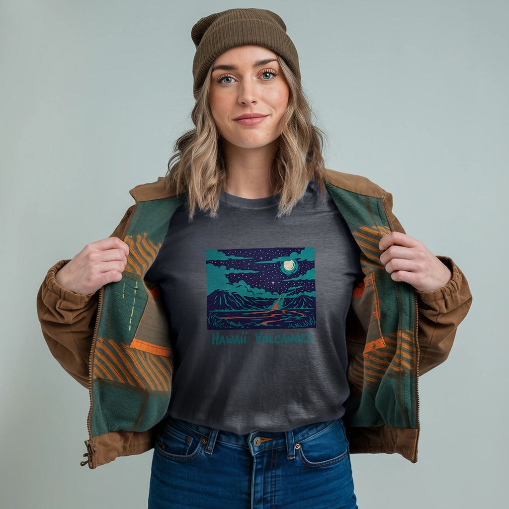 Hawaii Volcanoes at Night T-Shirt
