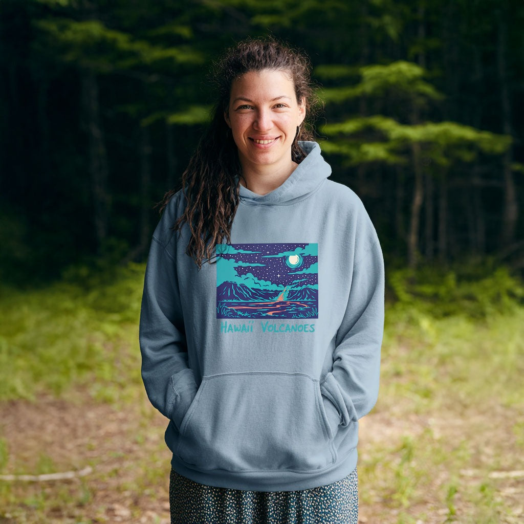 Hawaii Volcanoes at Night Hoodie