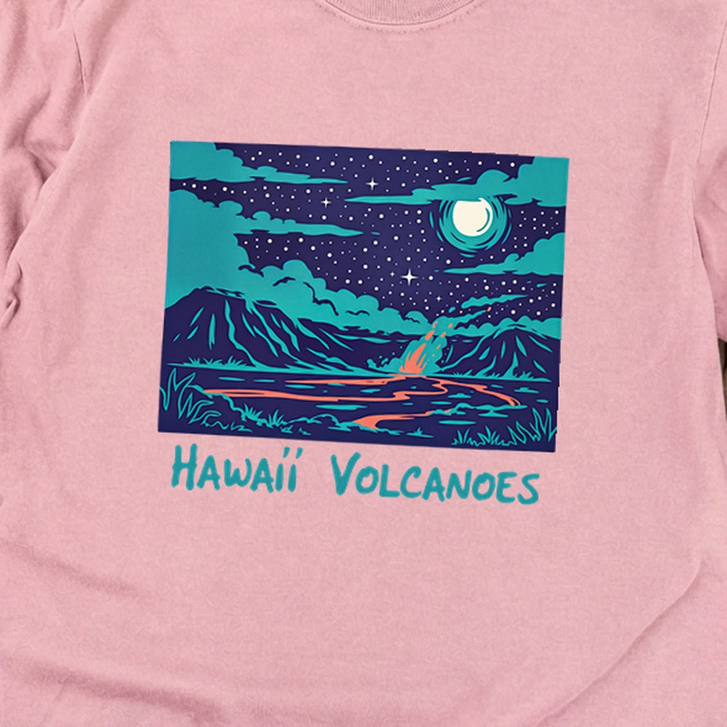 Hawaii Volcanoes at Night Premium Long Sleeve
