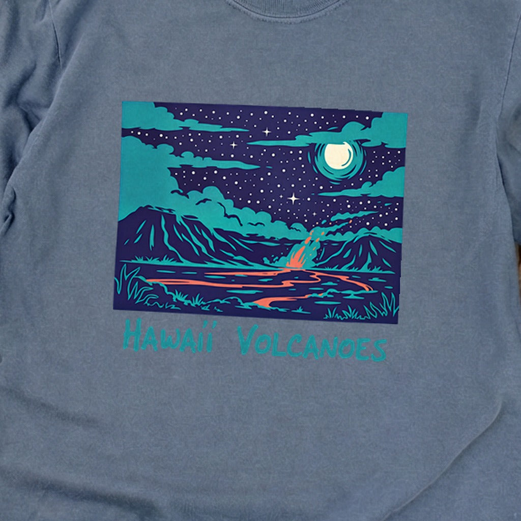Hawaii Volcanoes at Night Premium Long Sleeve