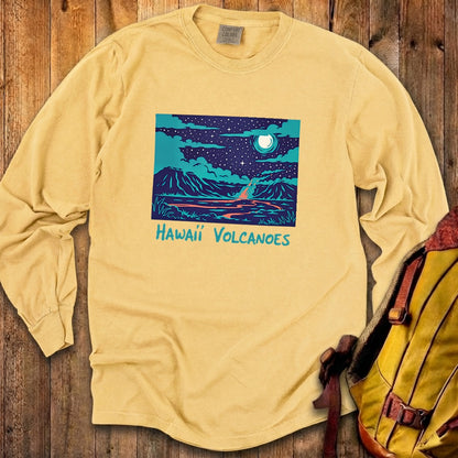 Hawaii Volcanoes at Night Premium Long Sleeve