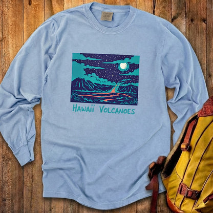 Hawaii Volcanoes at Night Premium Long Sleeve