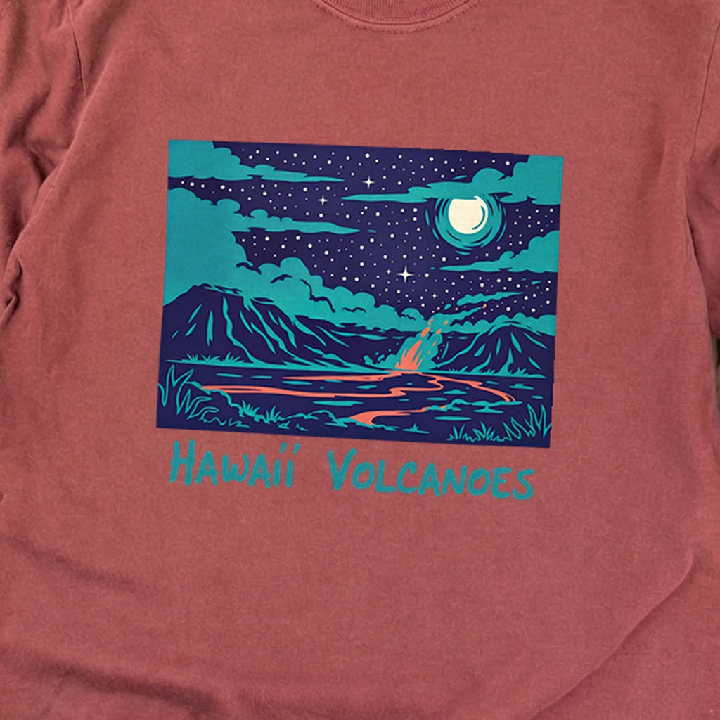 Hawaii Volcanoes at Night Premium Long Sleeve