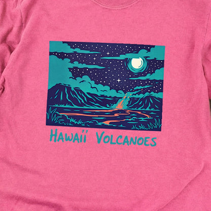 Hawaii Volcanoes at Night Premium Long Sleeve