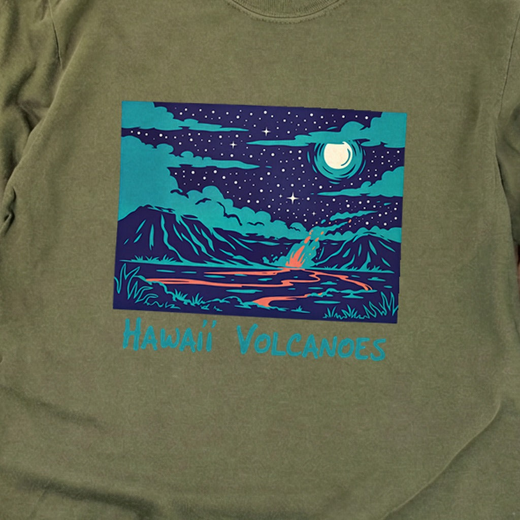 Hawaii Volcanoes at Night Premium Long Sleeve