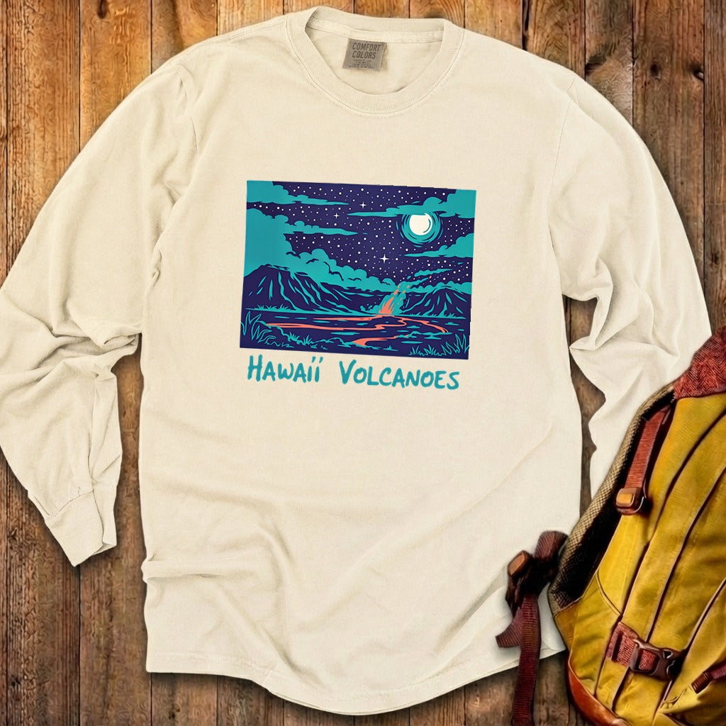 Hawaii Volcanoes at Night Premium Long Sleeve